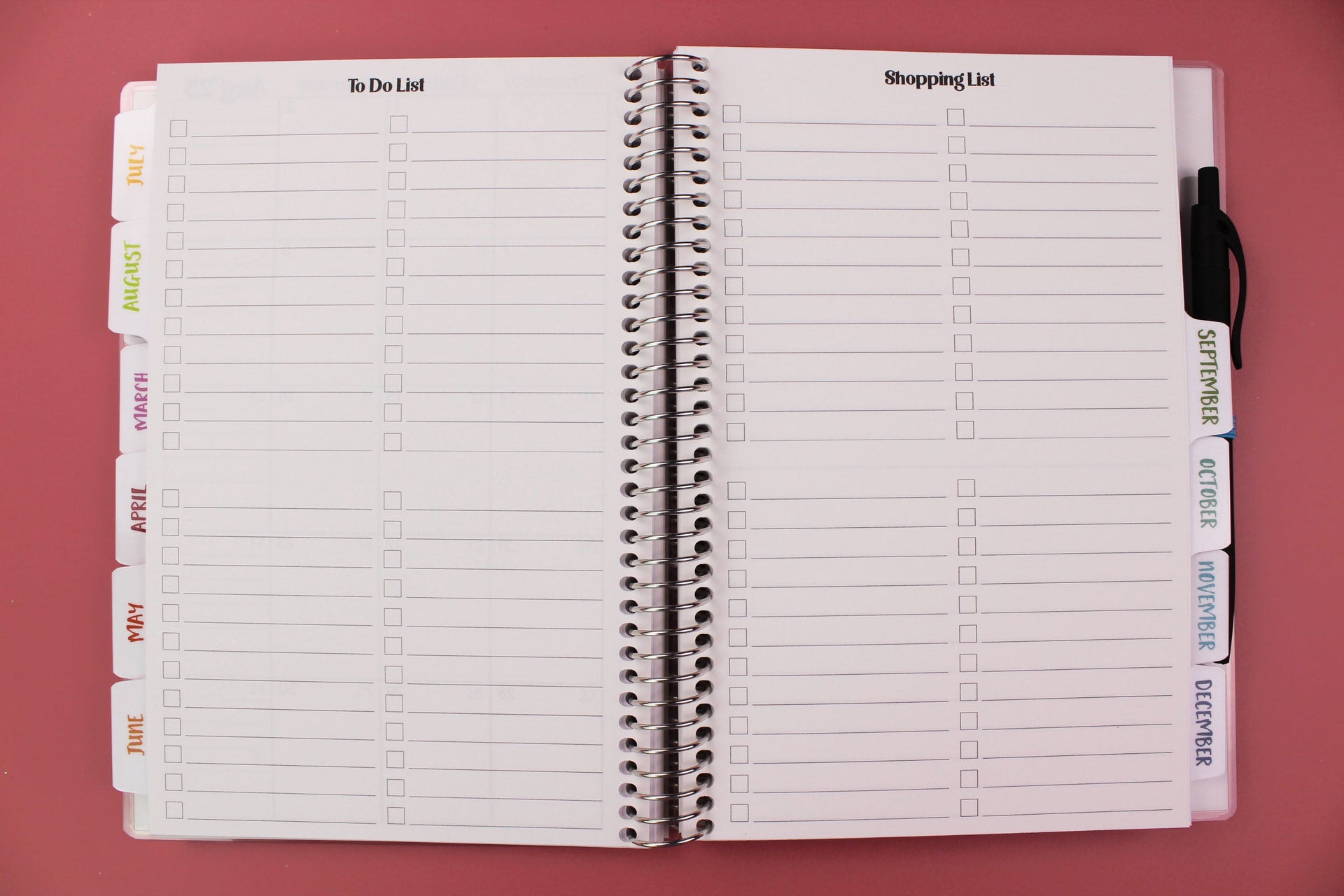 Month Only Planners