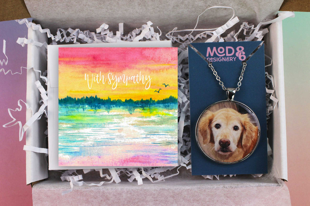 Photo Pendant Gift Box- With Sympathy