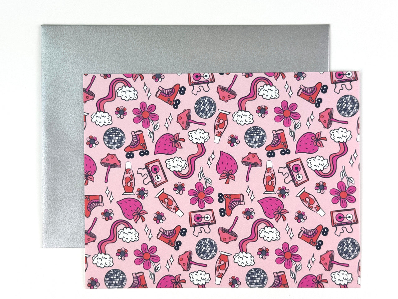 Girly Retro Greeting Card Set