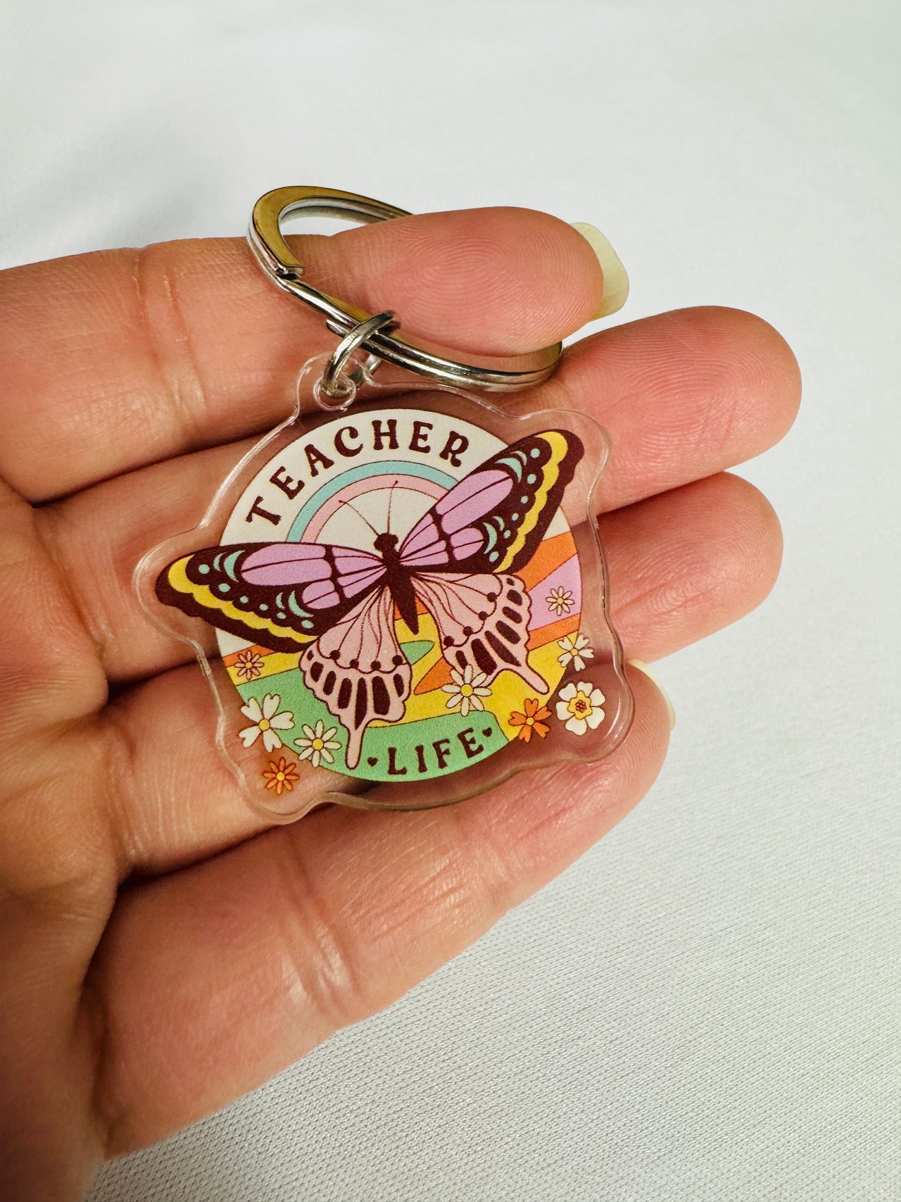 Teacher Life Acrylic Keychain