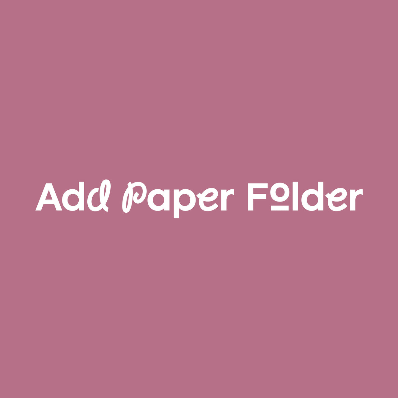 Paper Folder